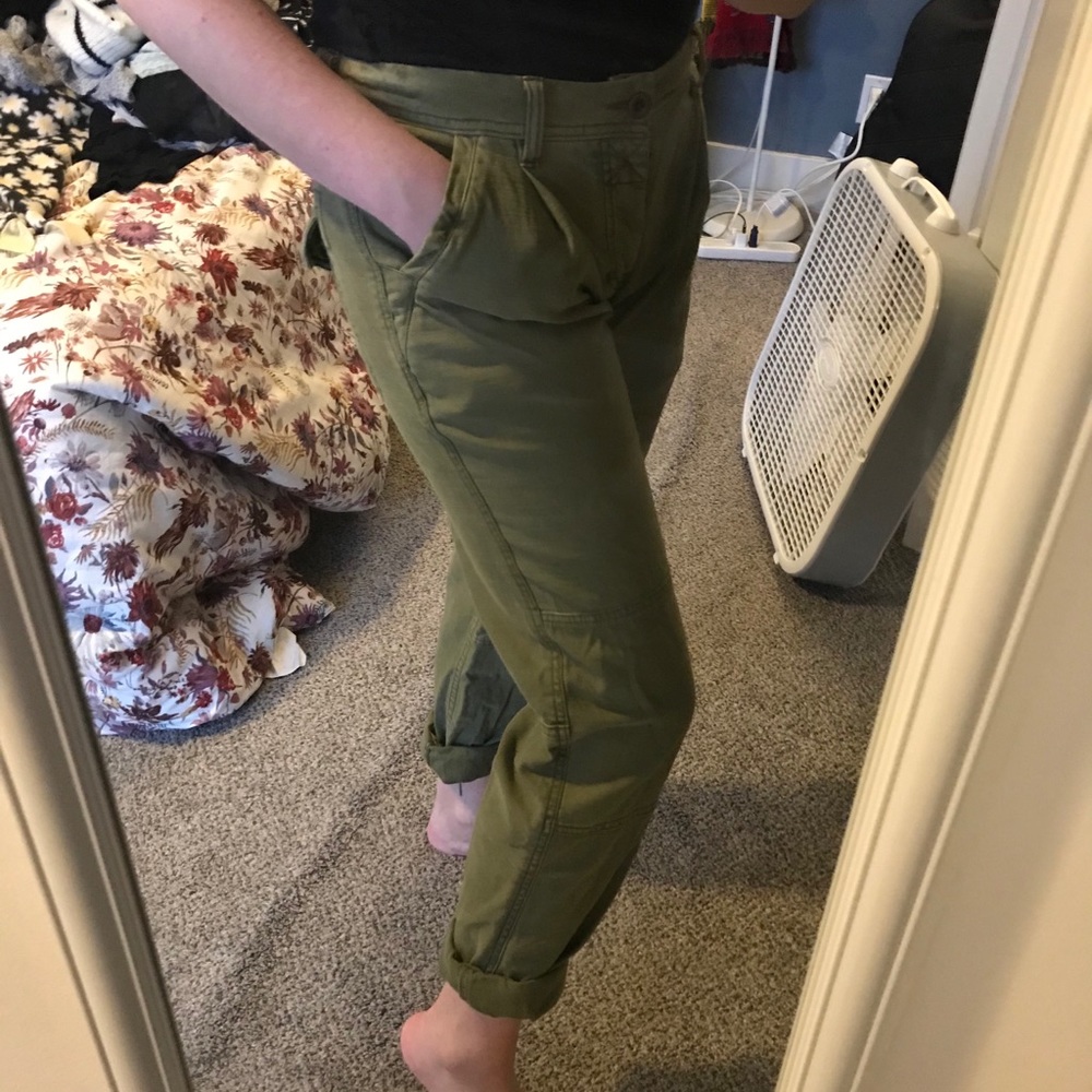 Green Free People Pants